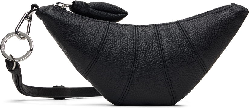 Handväska LEMAIRE Crossbody Croissant Coin Pouch Svart | SL0054 LL0018