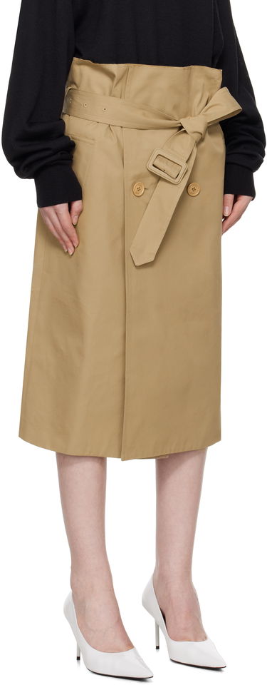 Kjol VETEMENTS Vetements Deconstructed Midi Skirt Beige | WA66SK400S, 1