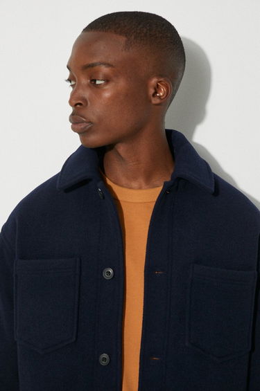 Jacka Samsoe Samsoe Samsoe Samsoe Wool Jacket Mörkblå | M23300101, 4