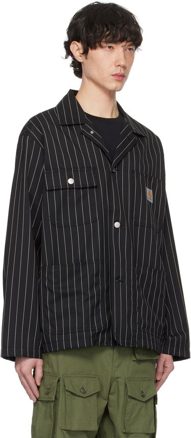 Jacka Carhartt WIP Work In Progress Seaton Pinstriped Blazer Svart | I034437, 1