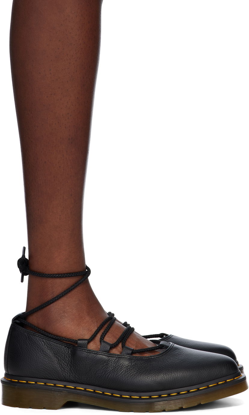 Skovård Dr. Martens Dr. Martens Elphie II Virginia Leather Ballet Loafers Svart | 40683001