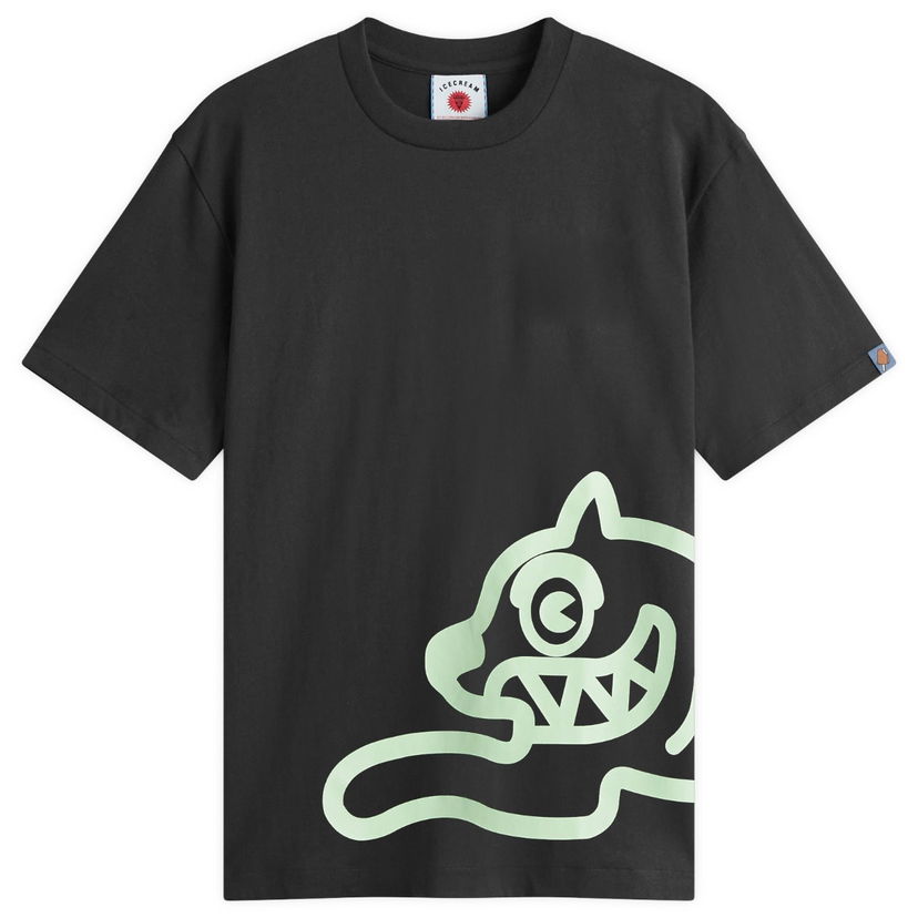 T-shirt BBC IceCream ICECREAM Jumbo Running Dog Graphic Tee, Size Large Svart | IC25147-BLK