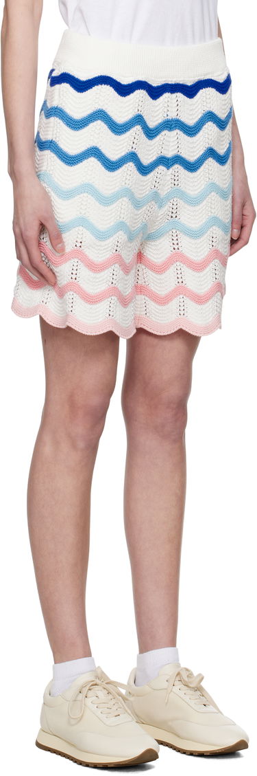 Shorts Casablanca Casablanca Gradient Wave Crochet Shorts Flerfärgad | MPS25-KW-849-01, 4