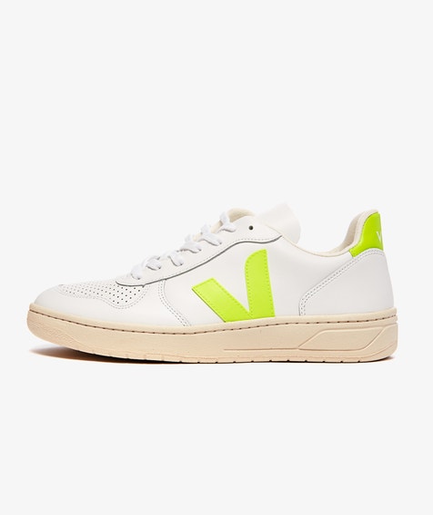 Sneakers och skor Veja V-10 Leather Vit | VX022086, 0
