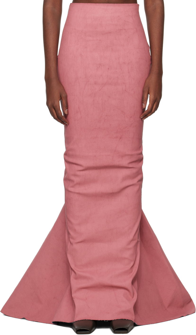 Kjol Rick Owens Maxi Skirt Rosa | RO02D3386 SMT