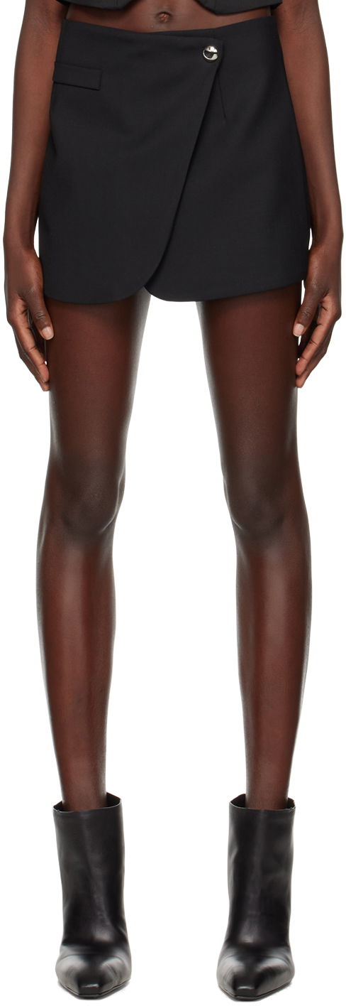 Kjol Coperni Coperni Tailored Wrap Miniskirt Svart | COPJ24106