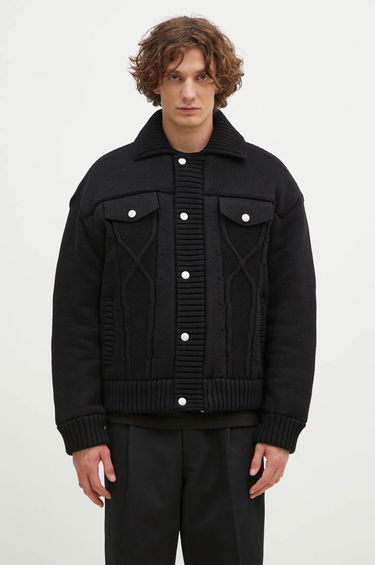 Sweater KENZO Oversized Knitted Jacket Svart | FE65OU1419NC.99, 0