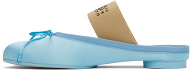 Sneakers och skor Maison Margiela MM6 Maison Margiela Satin Ballerina Mules Blå | S59WX0074 P5560, 2