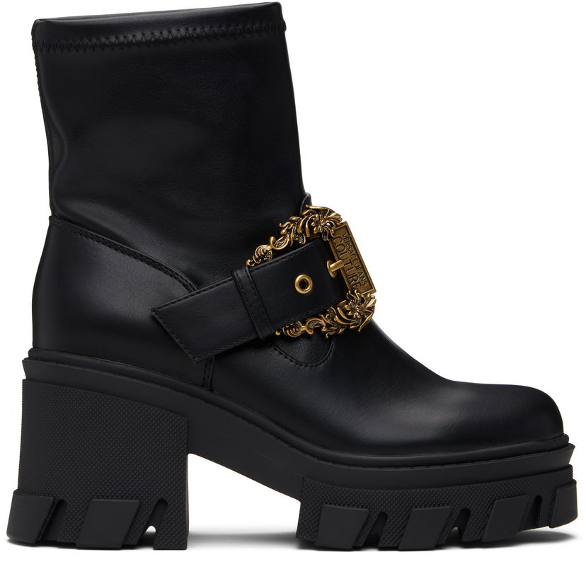 Sneakers och skor Versace Sophie Baroque Buckle Boots Svart | E79VA3S80_E71570