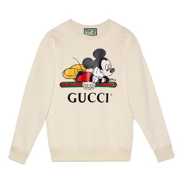Sweater Gucci Gucci x Disney Oversized Mickey Mouse Sweatshirt Vit | 469250-XJB8C-9230, 0