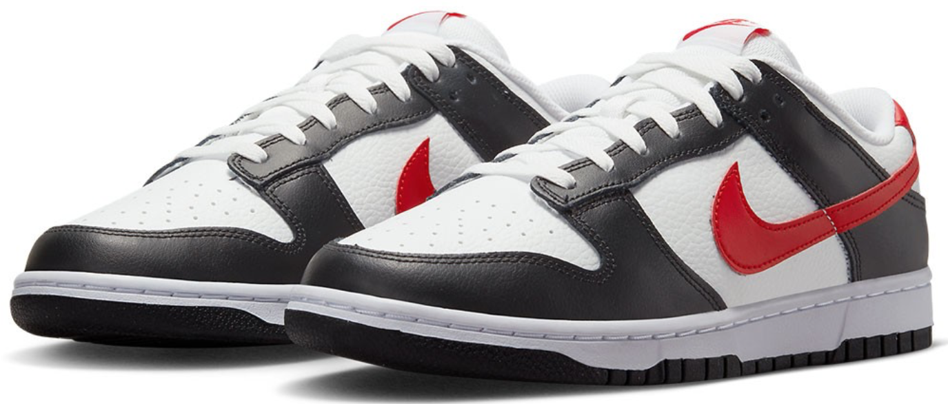 Sneakers och skor Nike Dunk Low Retro Red Swoosh Panda Svart | FB3354-001, 1