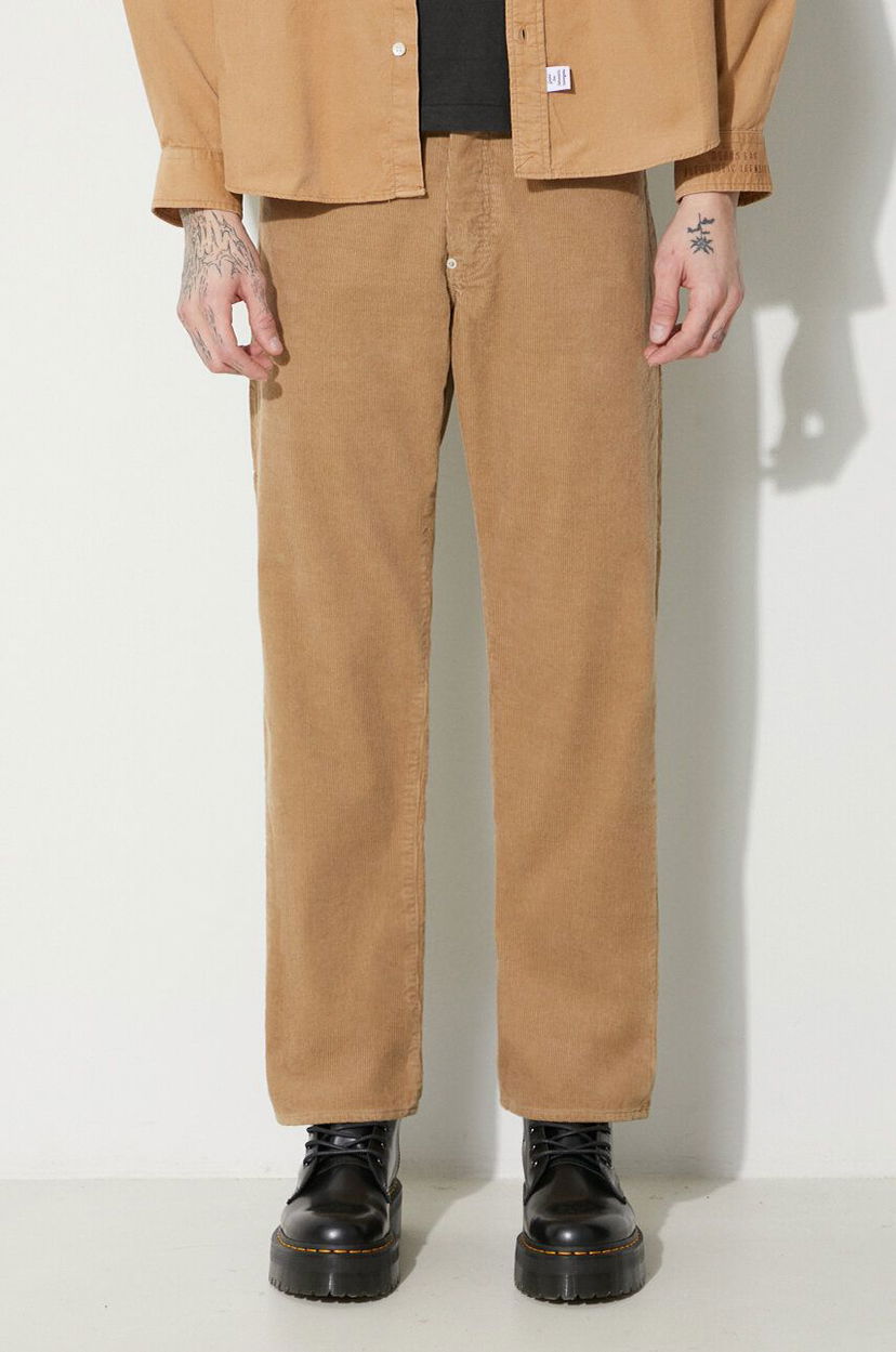 Byxor Human Made Corduroy Work Pants Beige | HM26PT013