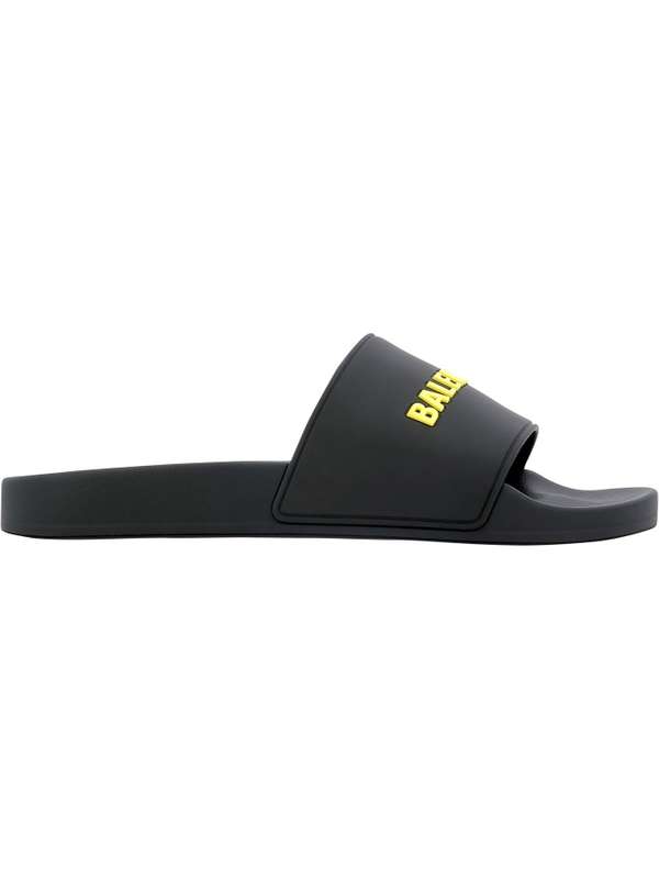 Sneakers och skor Balenciaga Pool Slides Black Yellow Svart | 565826W1S811070 / 565826W1S801070, 0