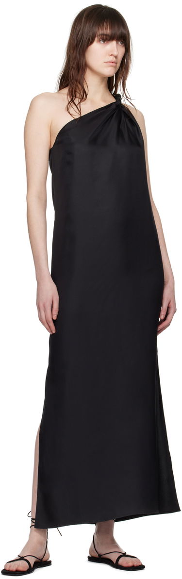 Klä Loulou de Saison Loulou de Saison Adela One-Shoulder Maxi Dress Svart | ADELA, 3