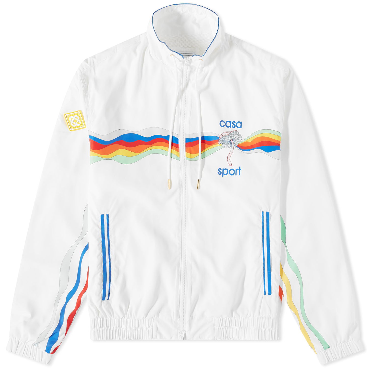 Jacka Casablanca Mind Vibrations Track Jacket Vit | MS23-JK-033-02, 0