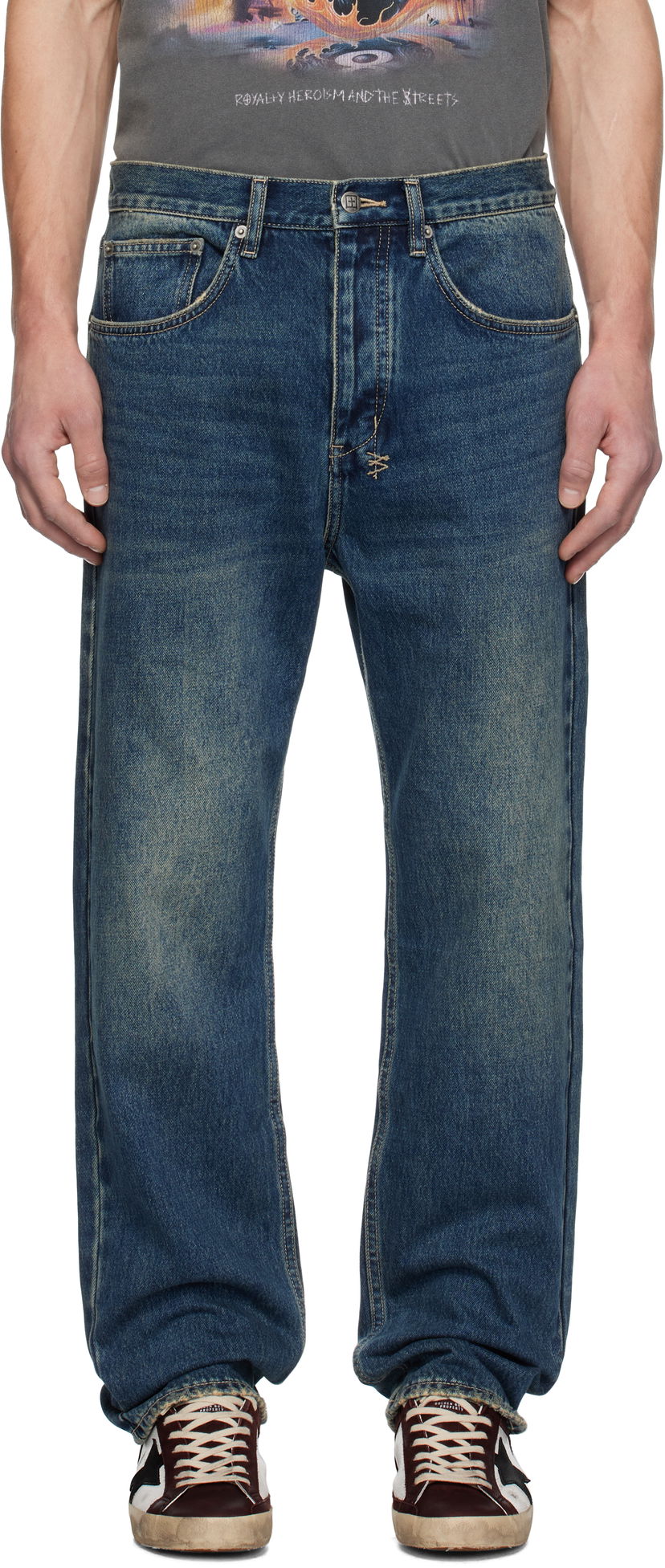 Jeans Ksubi Ksubi Anti K Gasoline Jeans Blå | MPS25DJ017