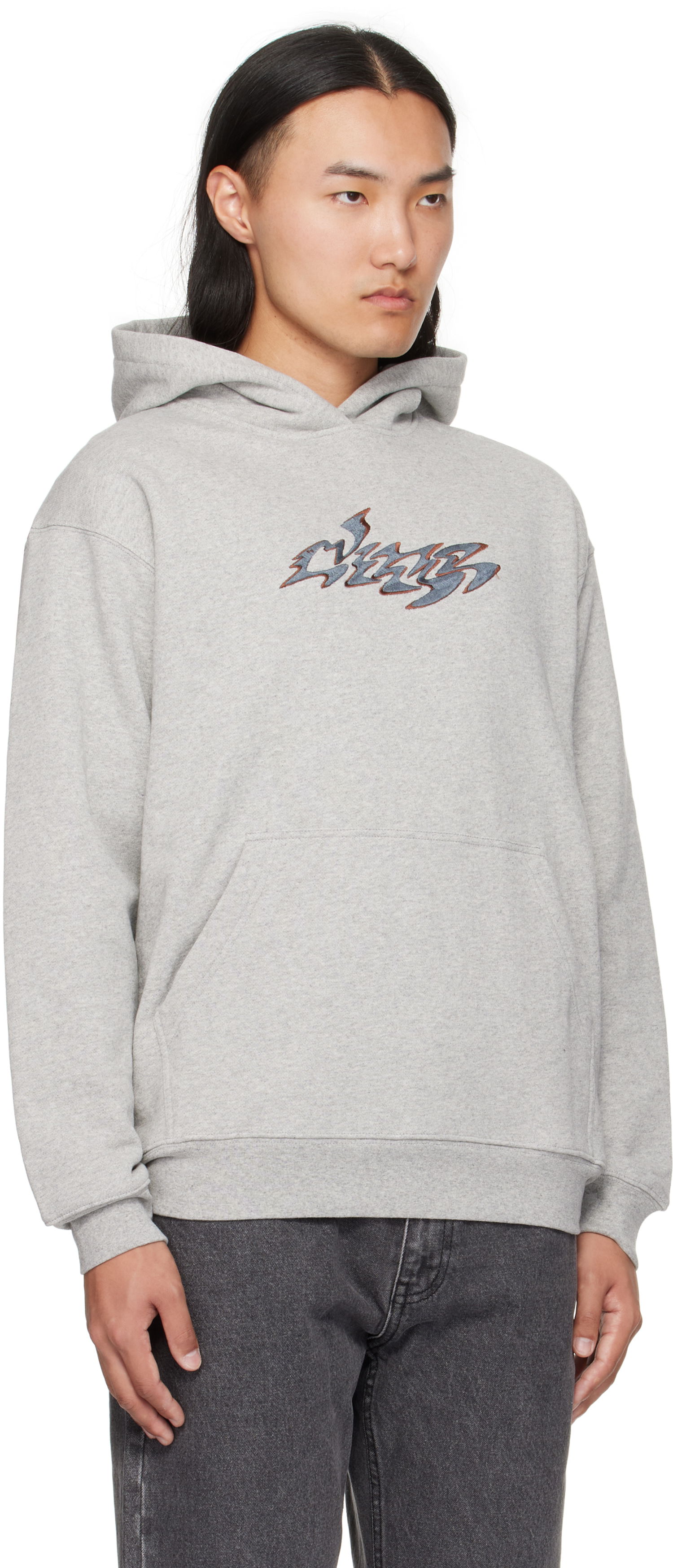Sweatshirt Dime Dime Disco Hoodie Grå | DIMEFA2554GRY, 1