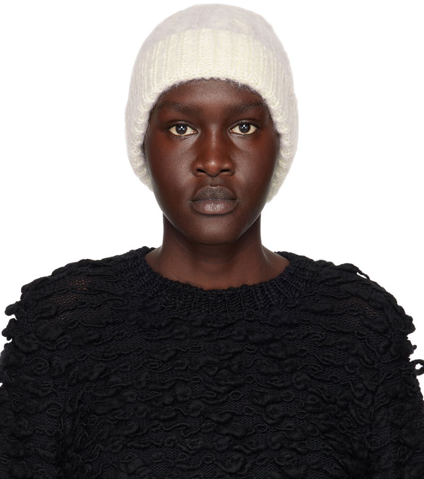 Mössa Cecilie Bahnsen Imogen Knit Beanie Beige | 2.22KNI40004