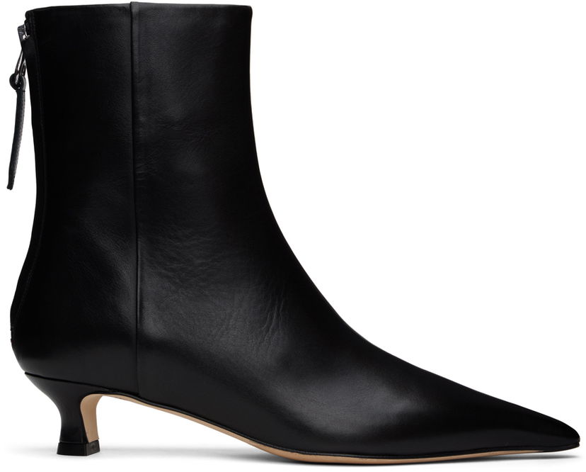 Klä Aeyde Aeyde Zoe Kitten Heel Boots Svart | A11-AB-ZAZSS35KT-223-800-001
