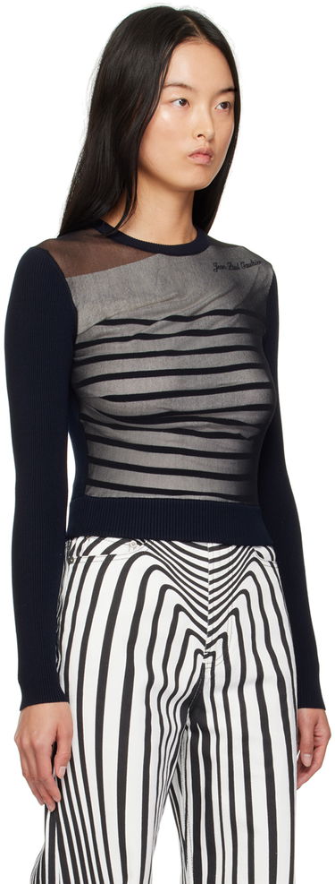 T-shirt Jean Paul Gaultier Striped T-Shirt Mörkblå | 24/30-F-PL067B-M064-590100, 1