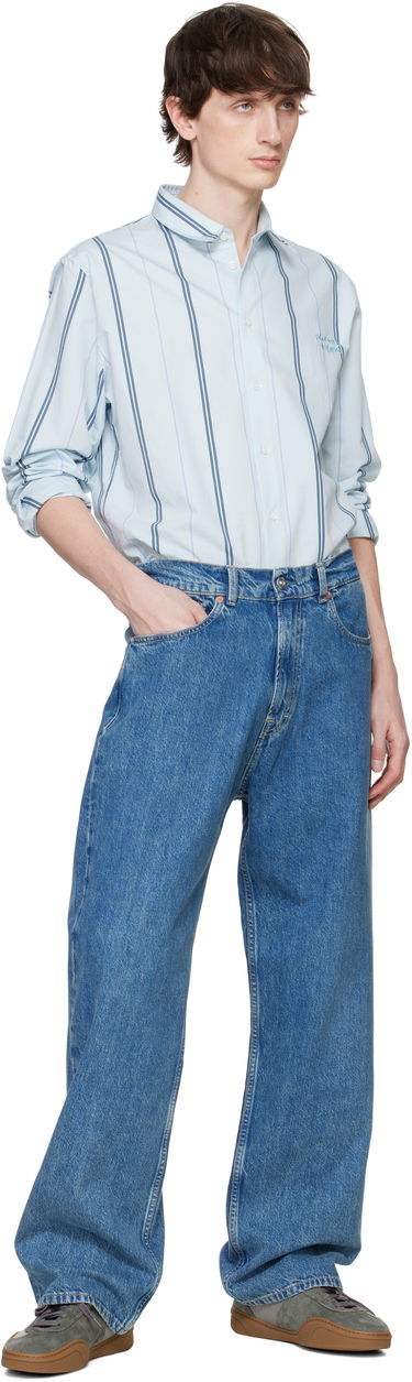 Skjorta MAISON KITSUNÉ Maison Kitsuné Relaxed Shirt Blå | MM00403WC5029, 4