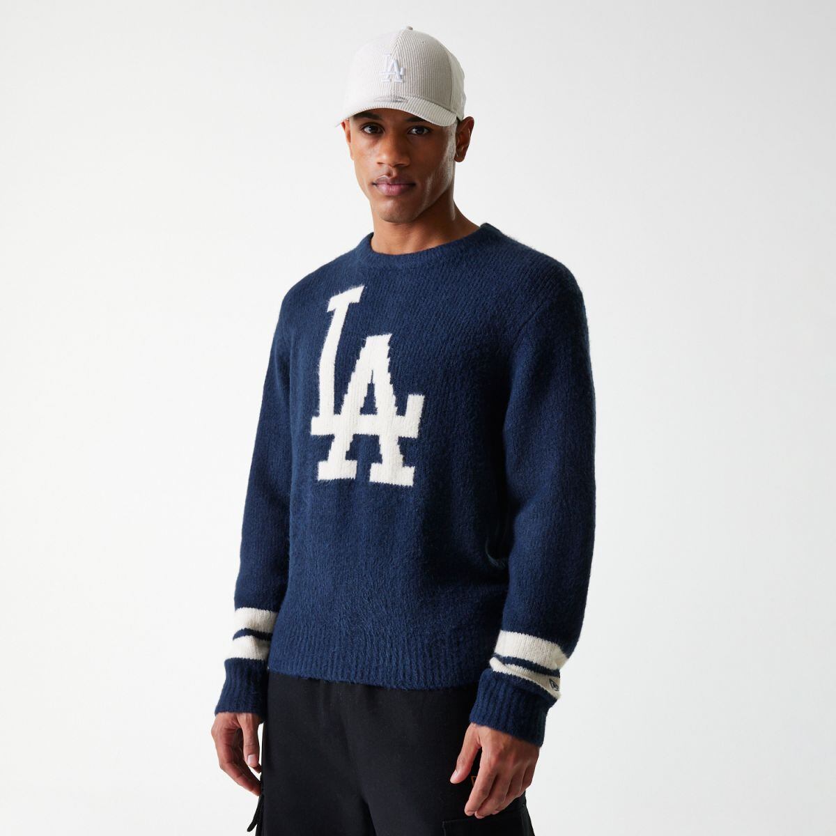 Sweater New Era New Era MLB LA Dodgers Knit Sweater Mörkblå | 60684329, 1