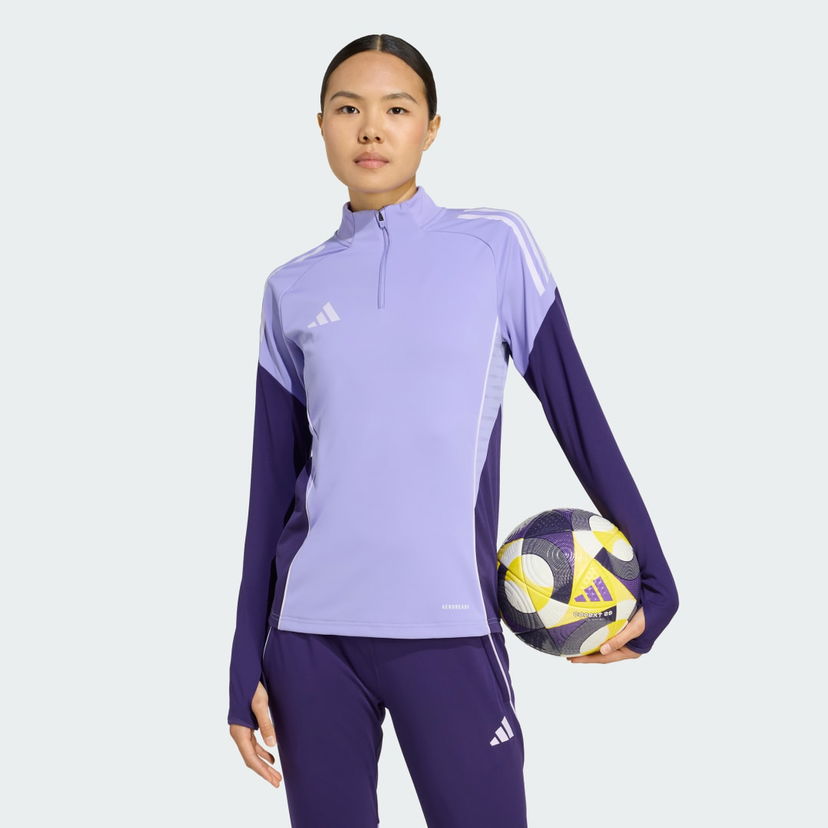 Träningsoverall adidas Performance Tiro 25 Competition Training Quarter-Zip Top Purpur | JW4385