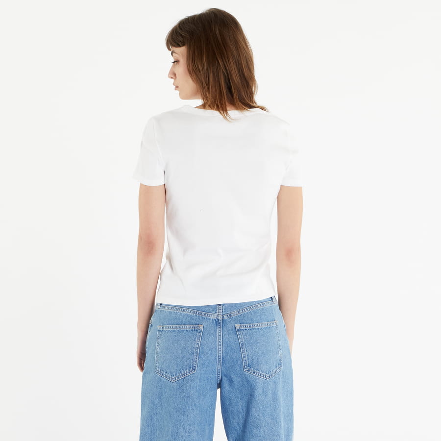 T-shirt GAP V-SS Rib Tee V2 Global Vit | 635864-01, 1